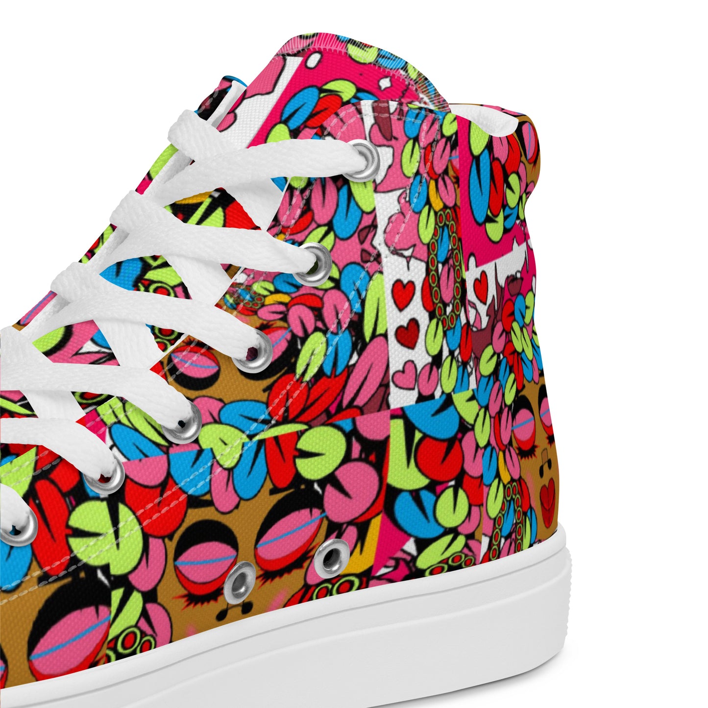 Women’s high top canvas shoes