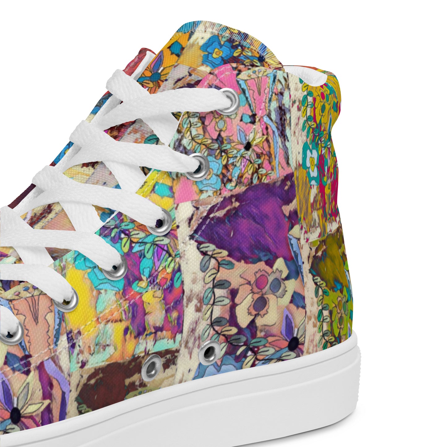 Women’s high top canvas shoes