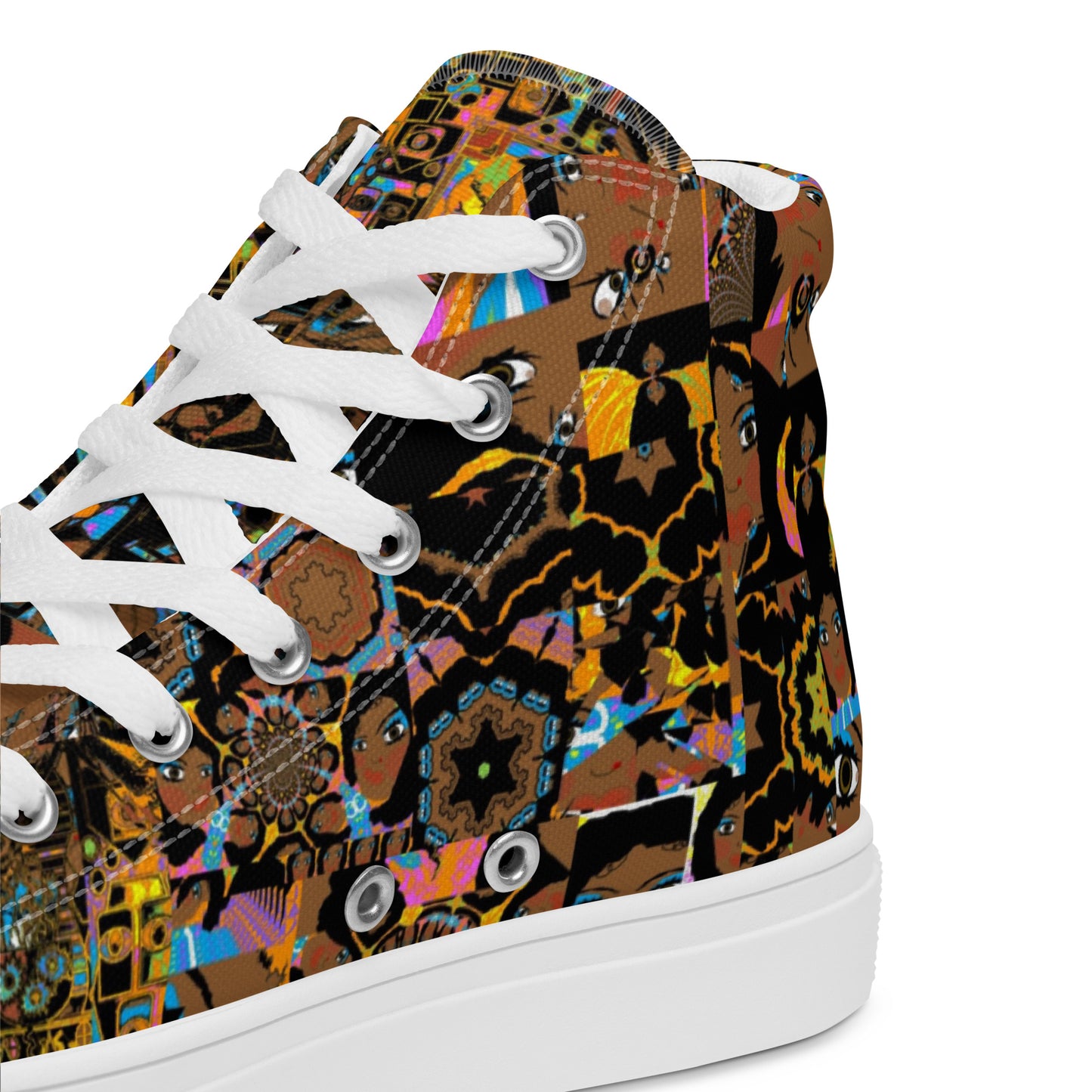 Women’s high top canvas shoes