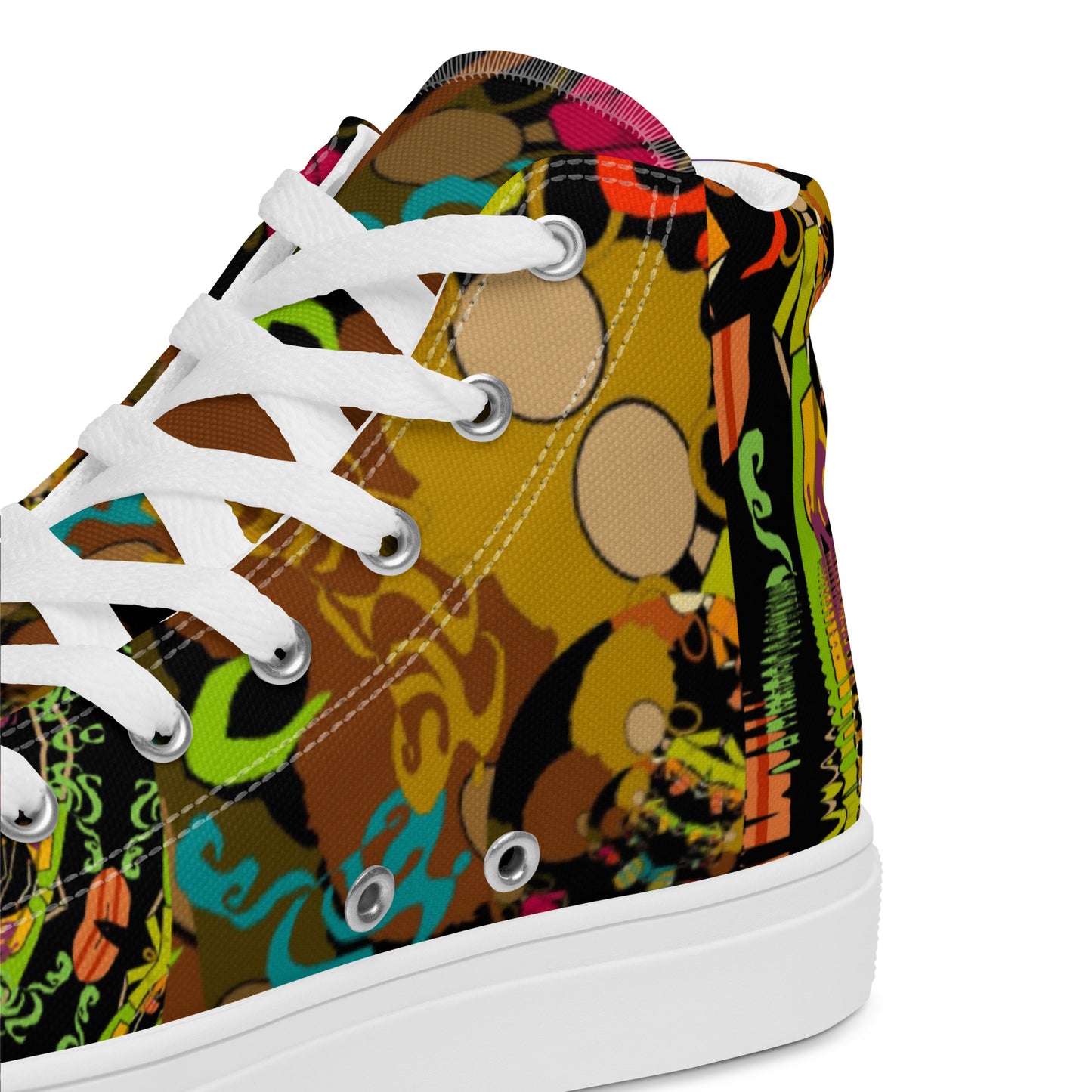 Women’s high top canvas shoes