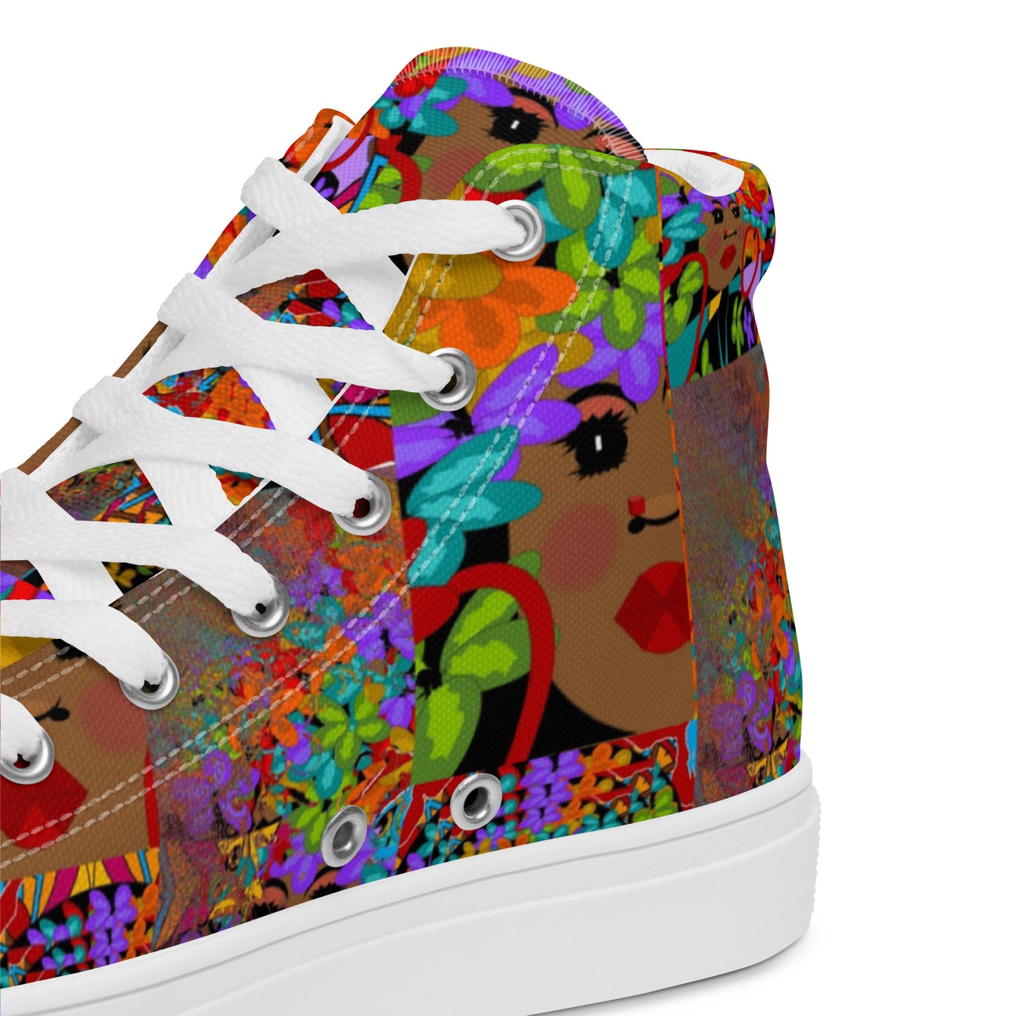 Women’s high top canvas shoes