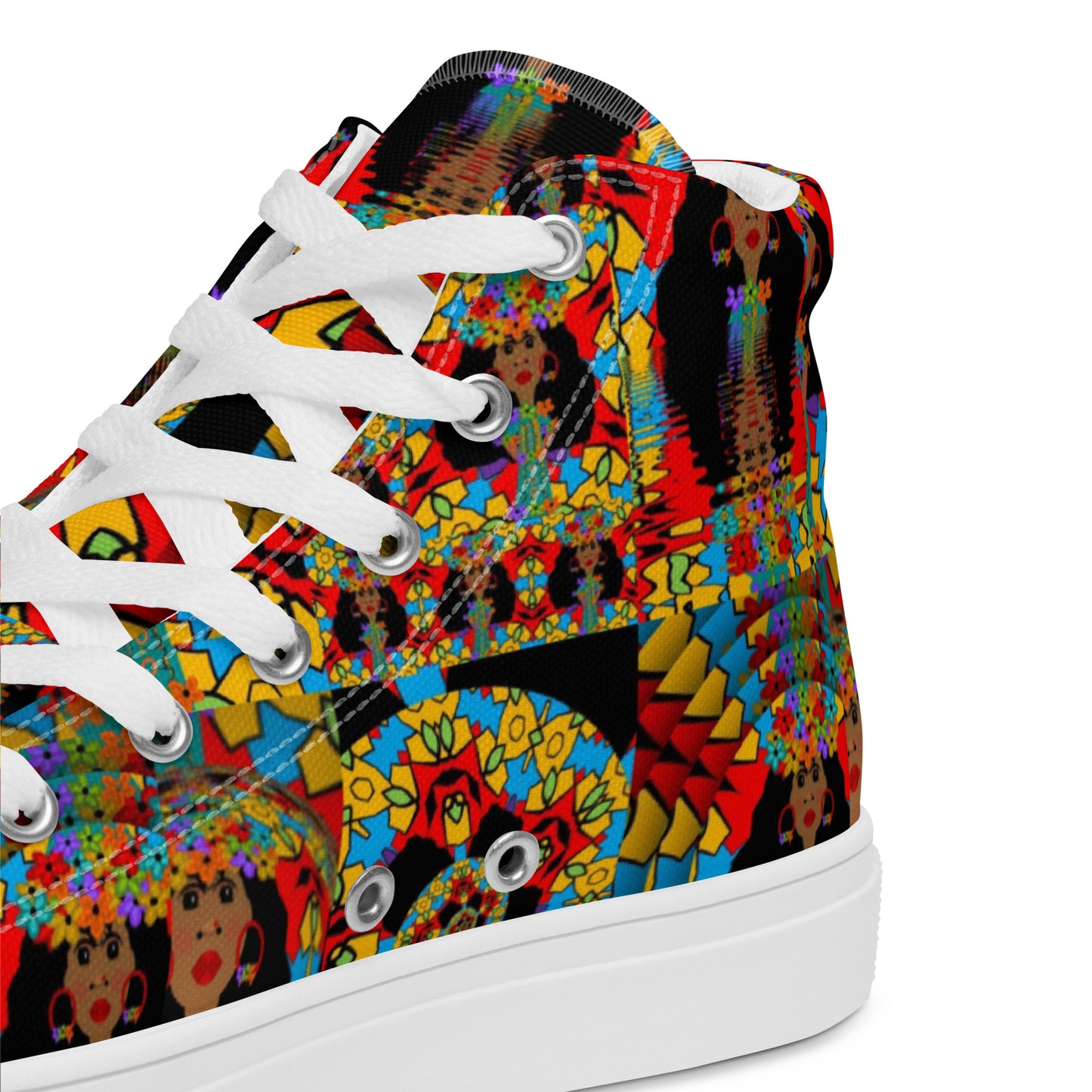 Women’s high top canvas shoes