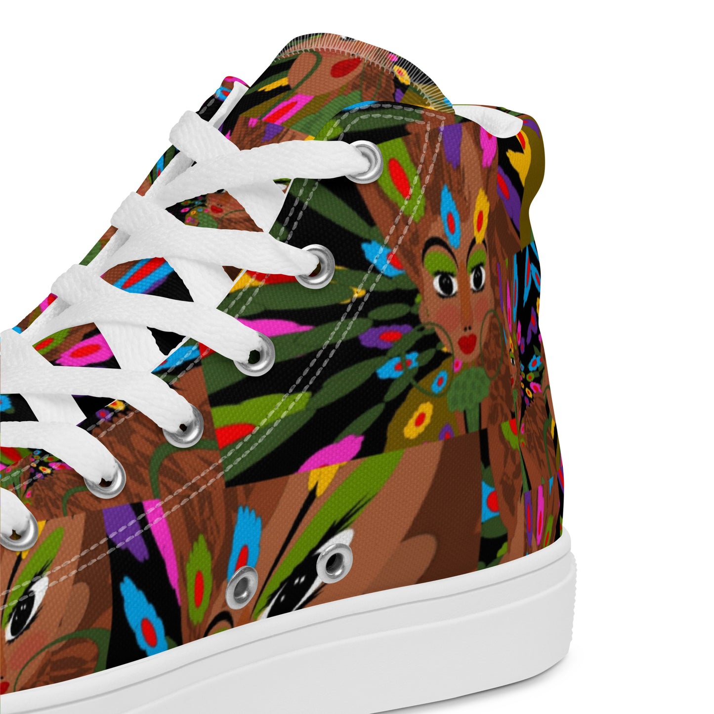 Women’s high top canvas shoes