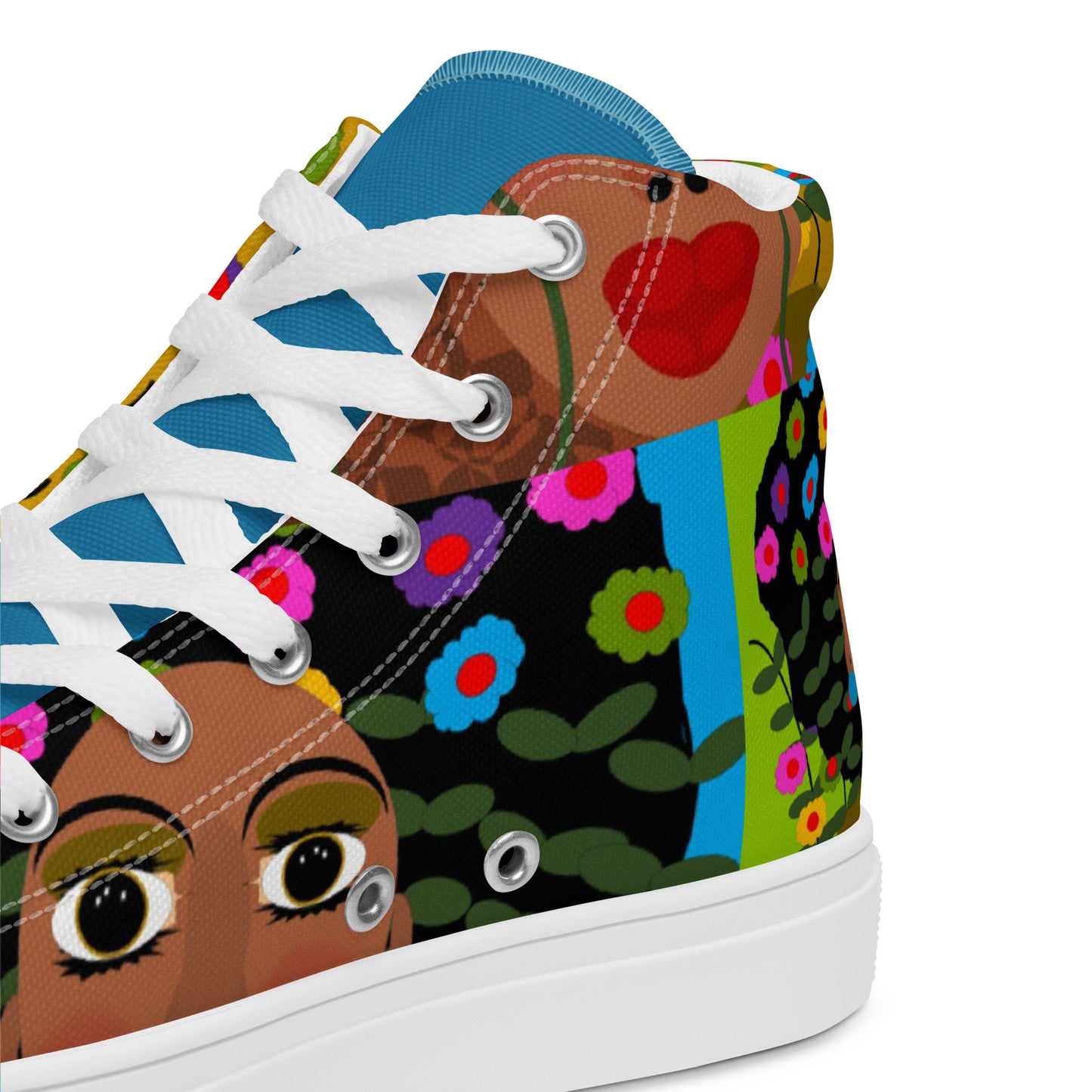 Women’s high top canvas shoes