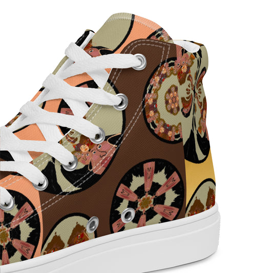 Women’s high top canvas shoes