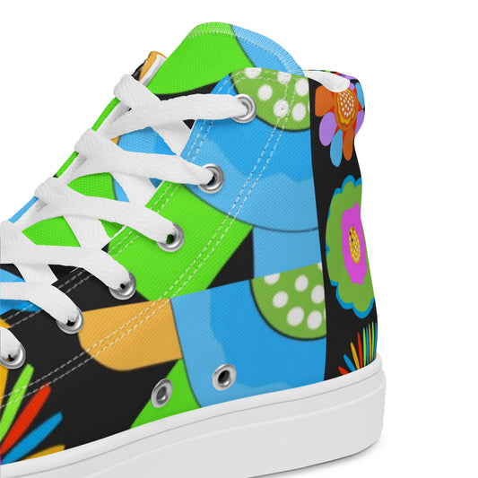 Women’s high top canvas shoes