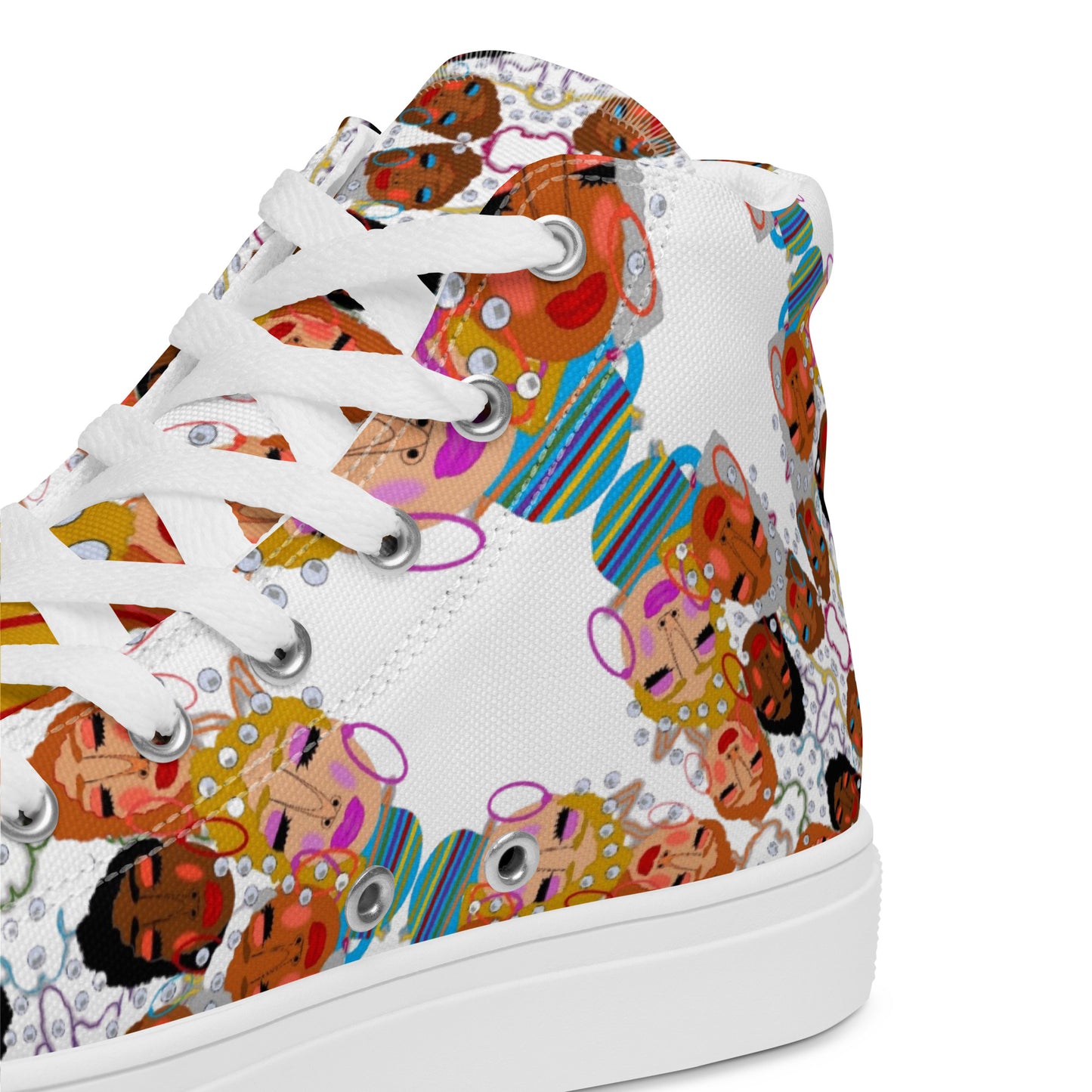 Women’s high top canvas shoes