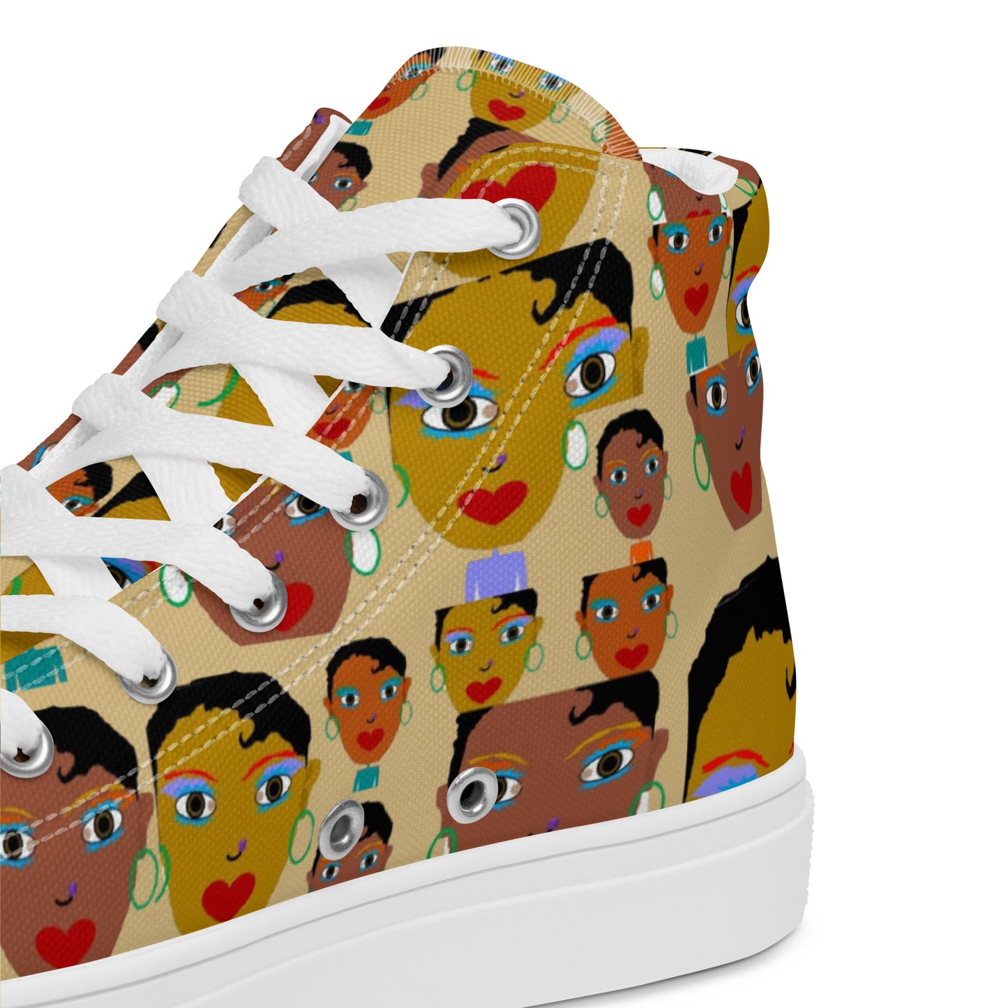 Women’s high top canvas shoes