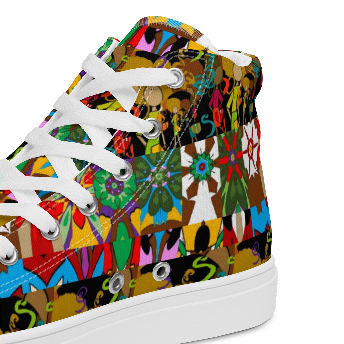 Women’s high top canvas shoes