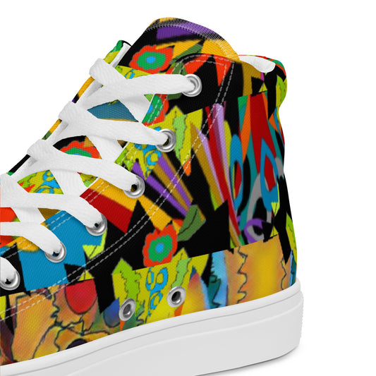 Women’s high top canvas shoes