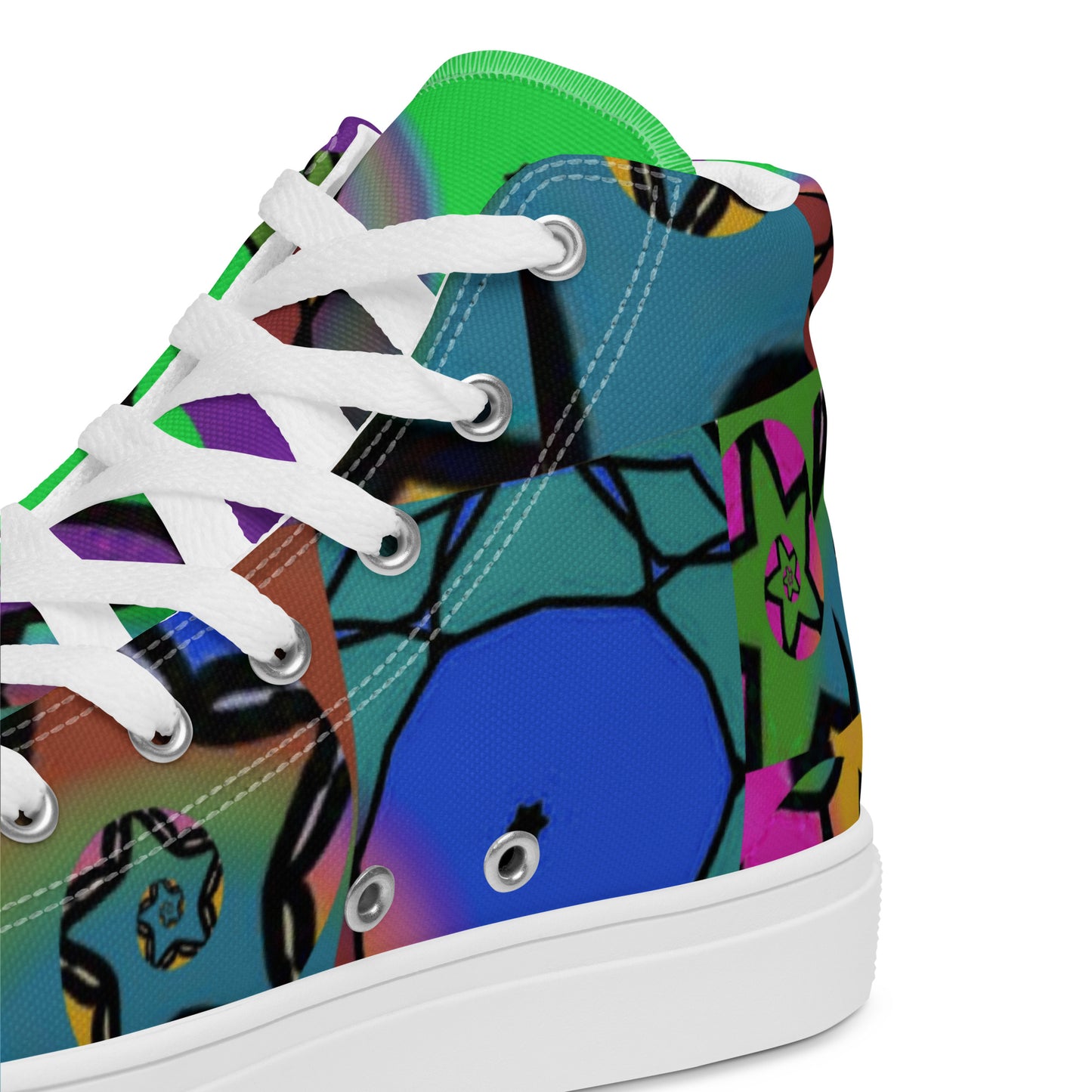 Women’s high top canvas shoes