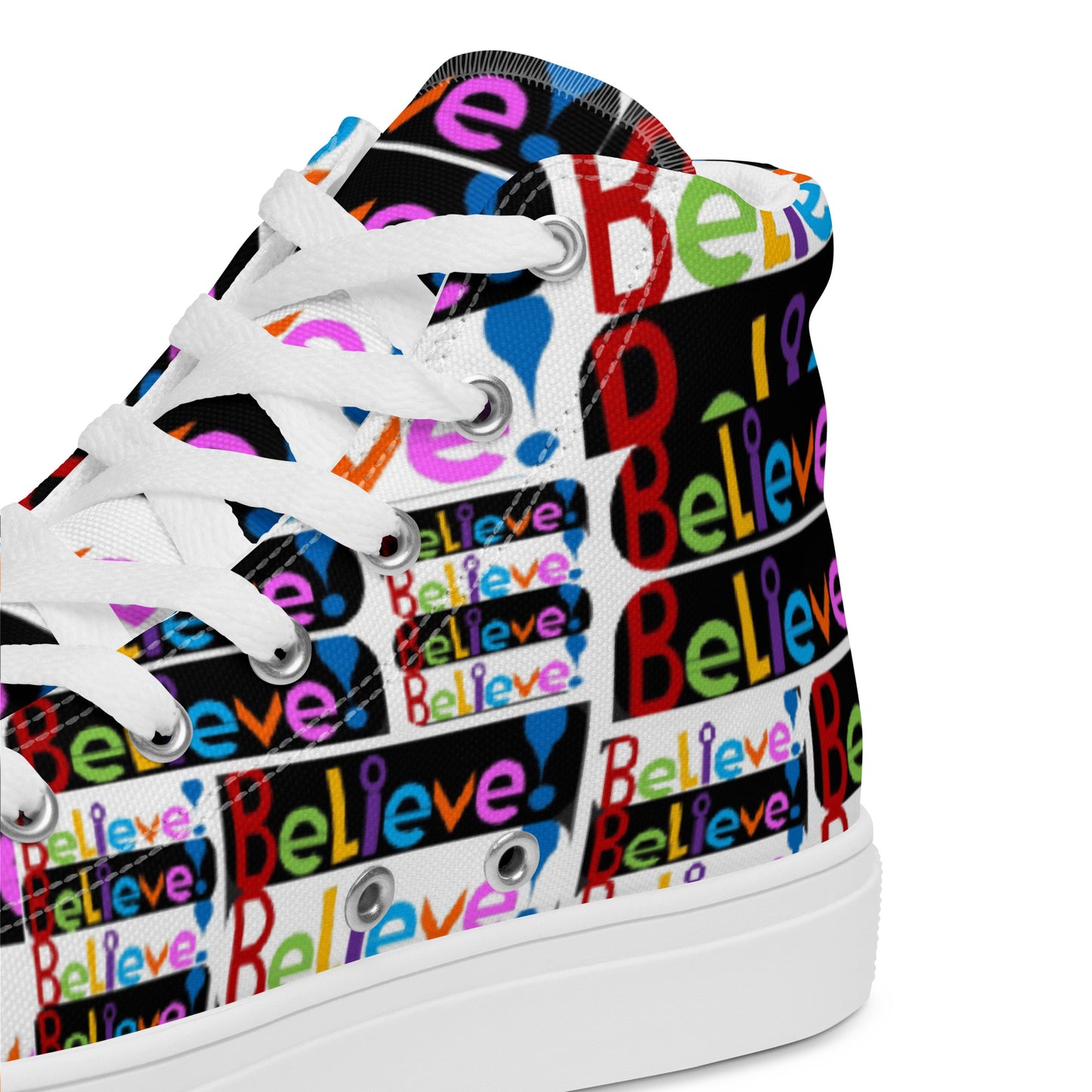 Women’s high top canvas shoes