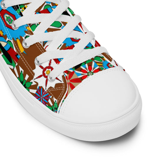 Women’s high top canvas shoes