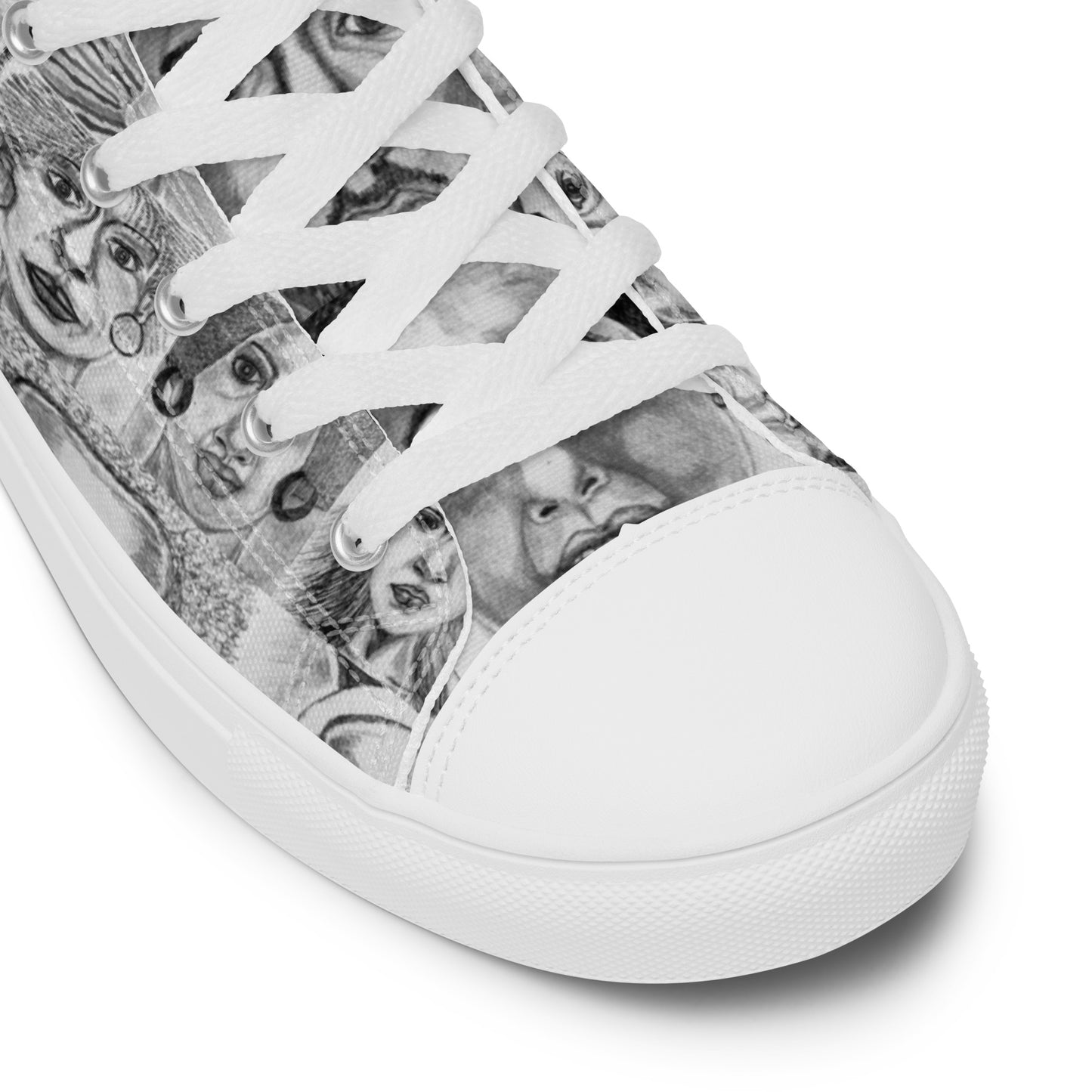 Women’s high top canvas shoes