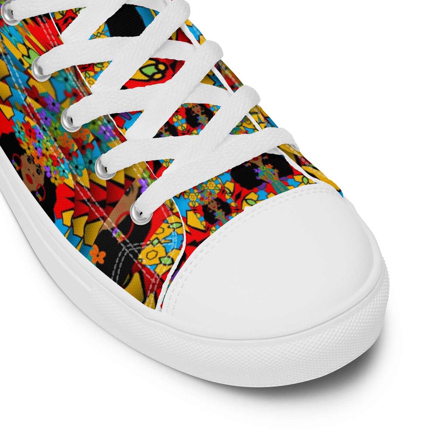 Women’s high top canvas shoes