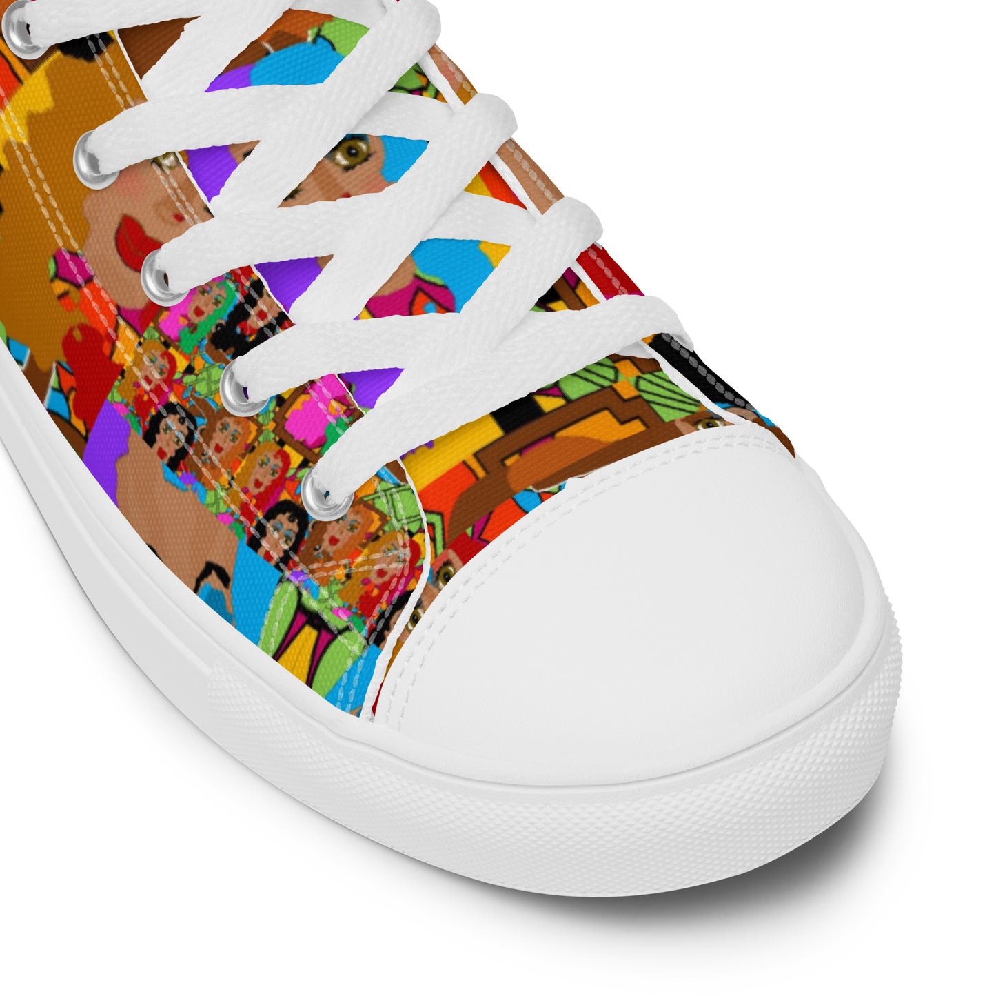 Women’s high top canvas shoes