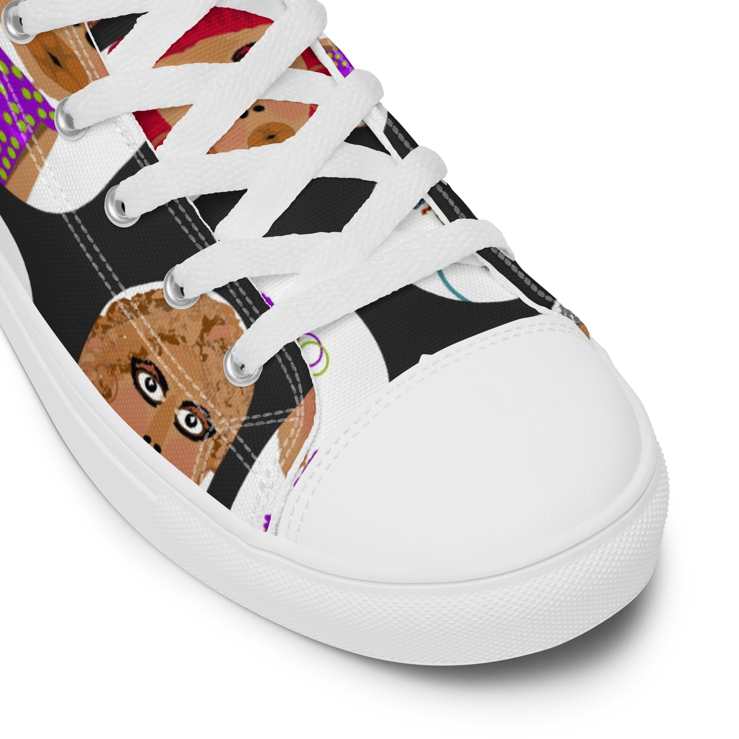 Women’s high top canvas shoes