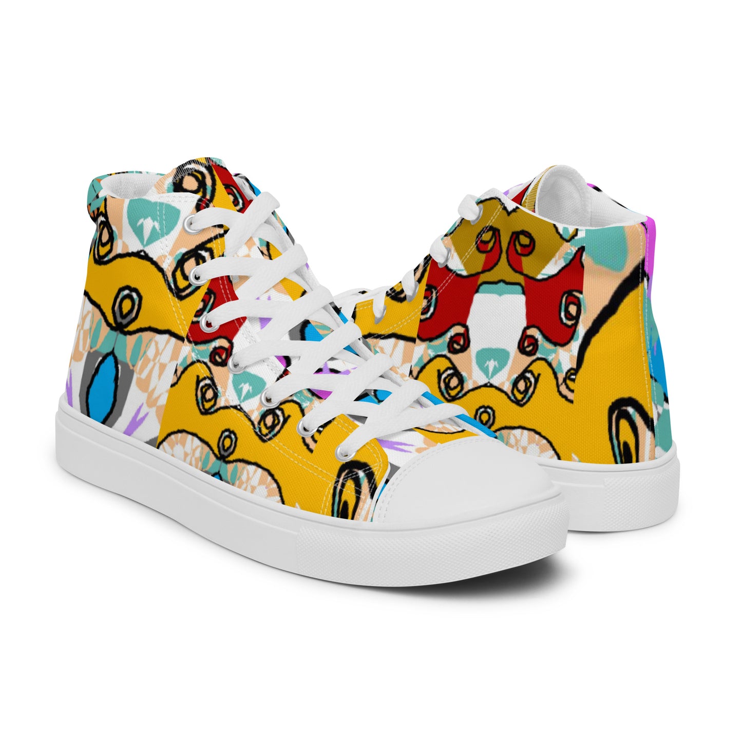 Women’s high top canvas shoes