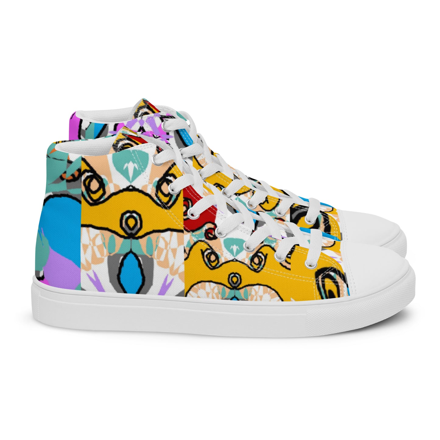 Women’s high top canvas shoes