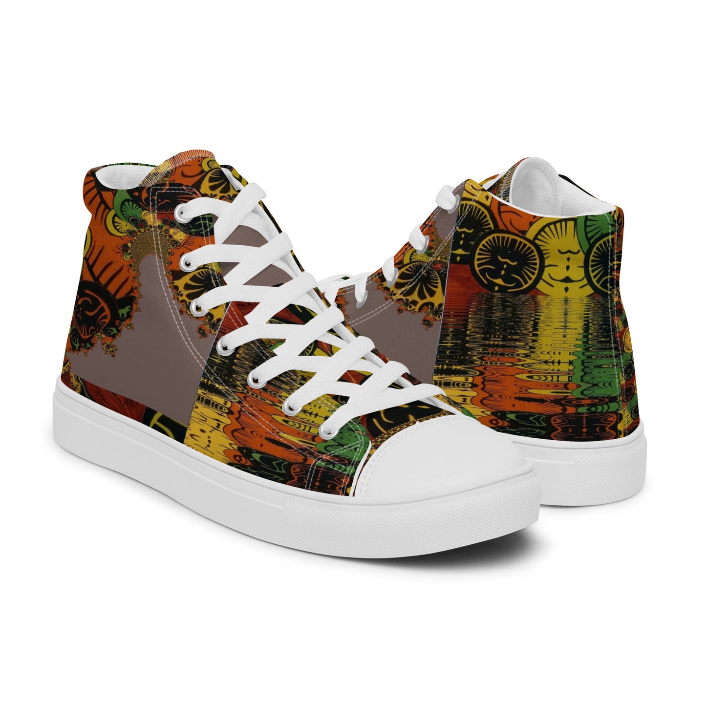 Women’s high top canvas shoes