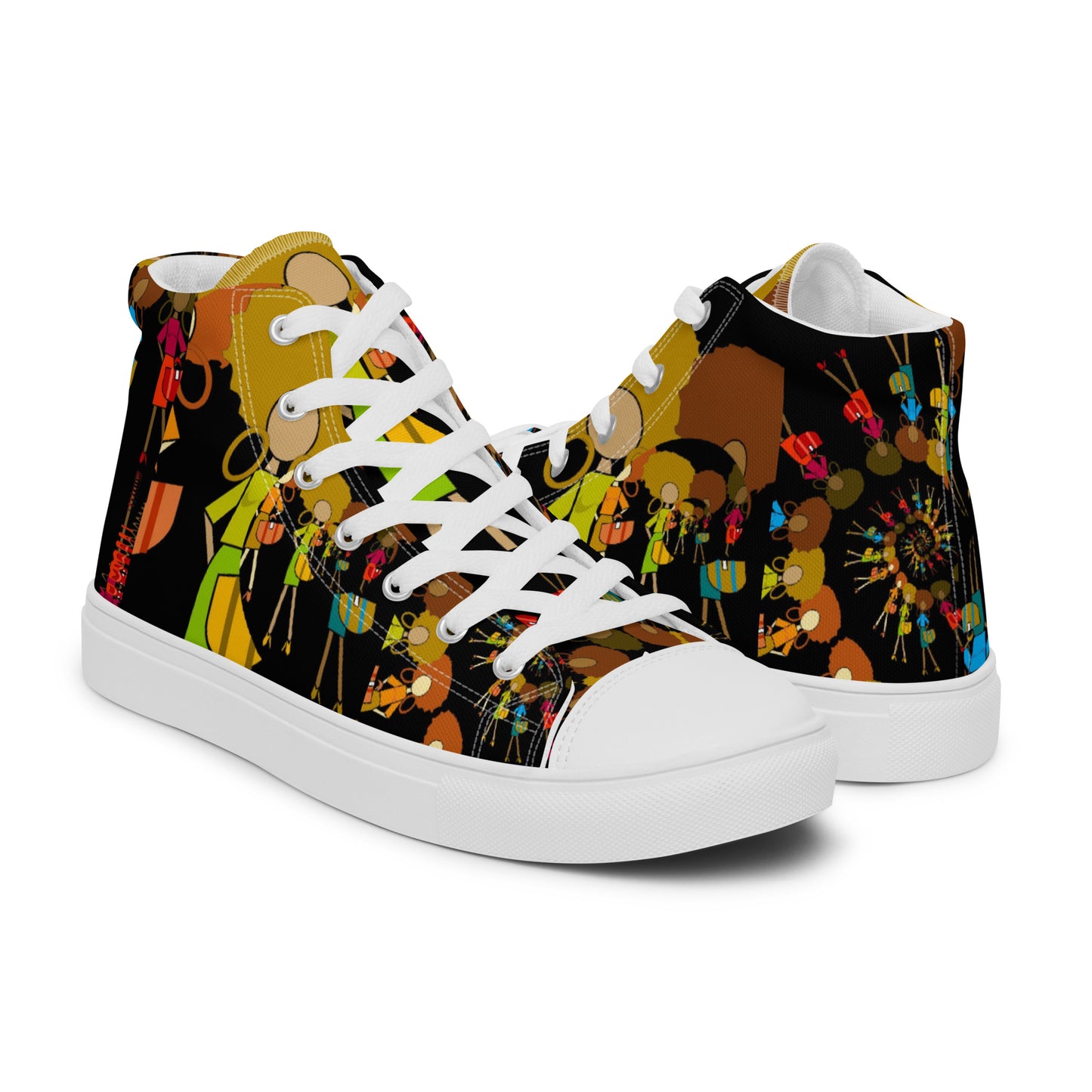 Women’s high top canvas shoes