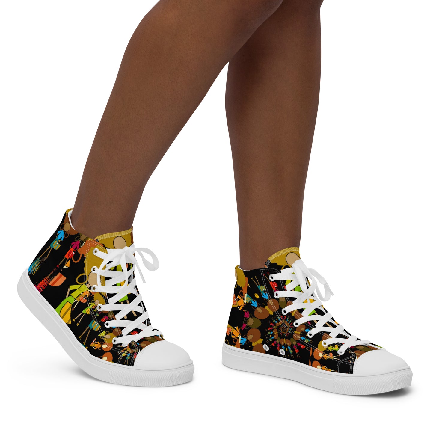 Women’s high top canvas shoes