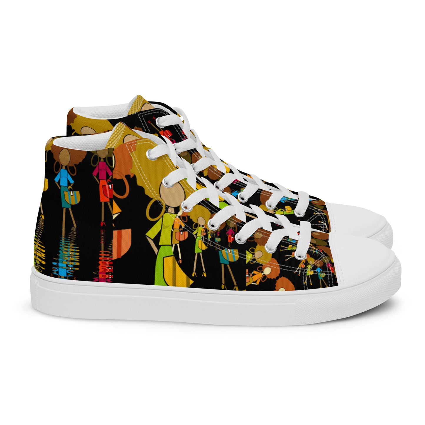 Women’s high top canvas shoes