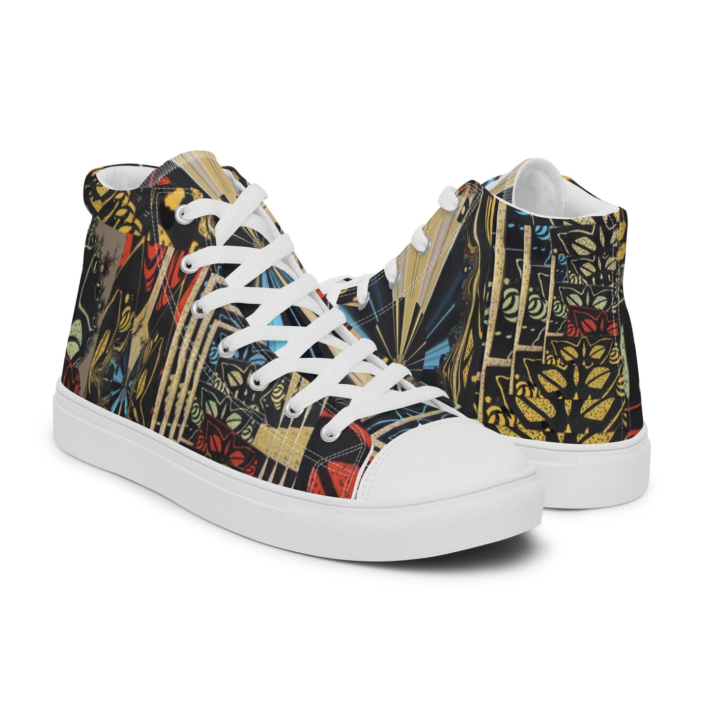 Women’s high top canvas shoes