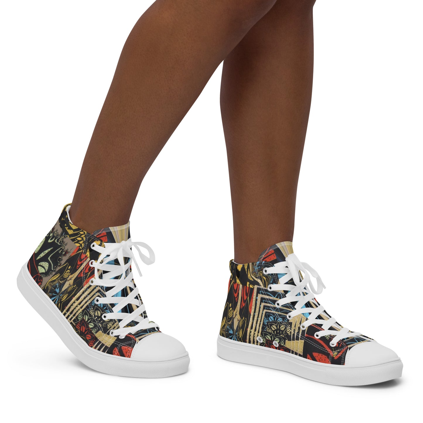 Women’s high top canvas shoes