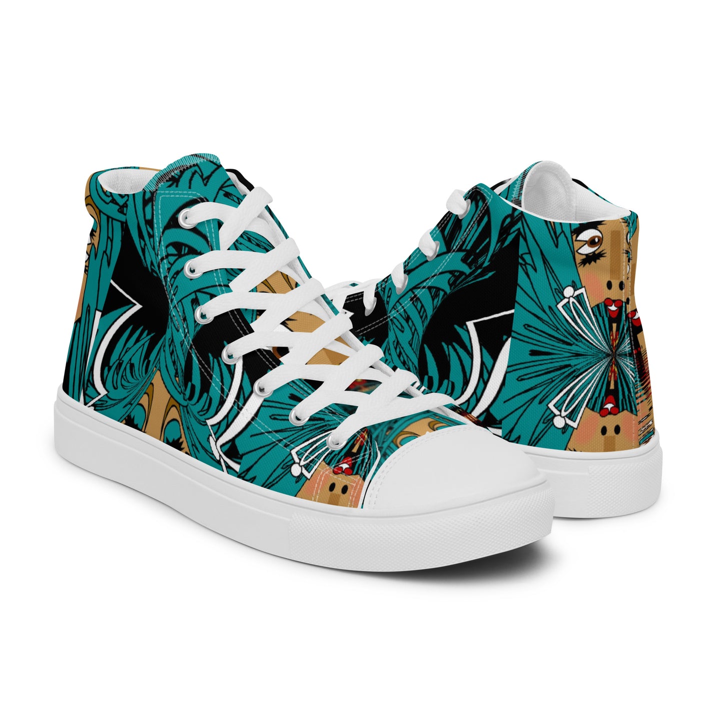 Women’s high top canvas shoes