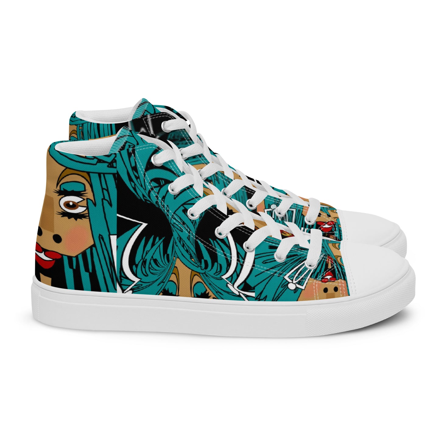 Women’s high top canvas shoes