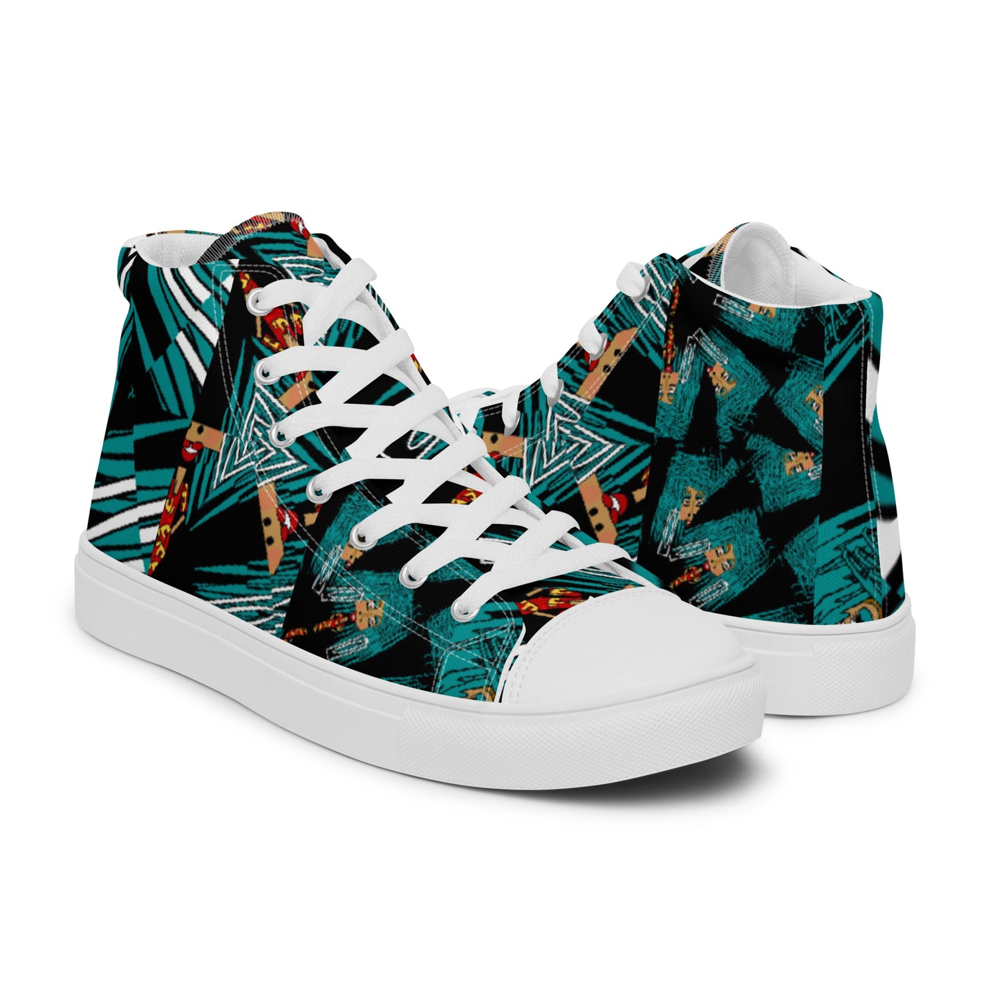 Women’s high top canvas shoes