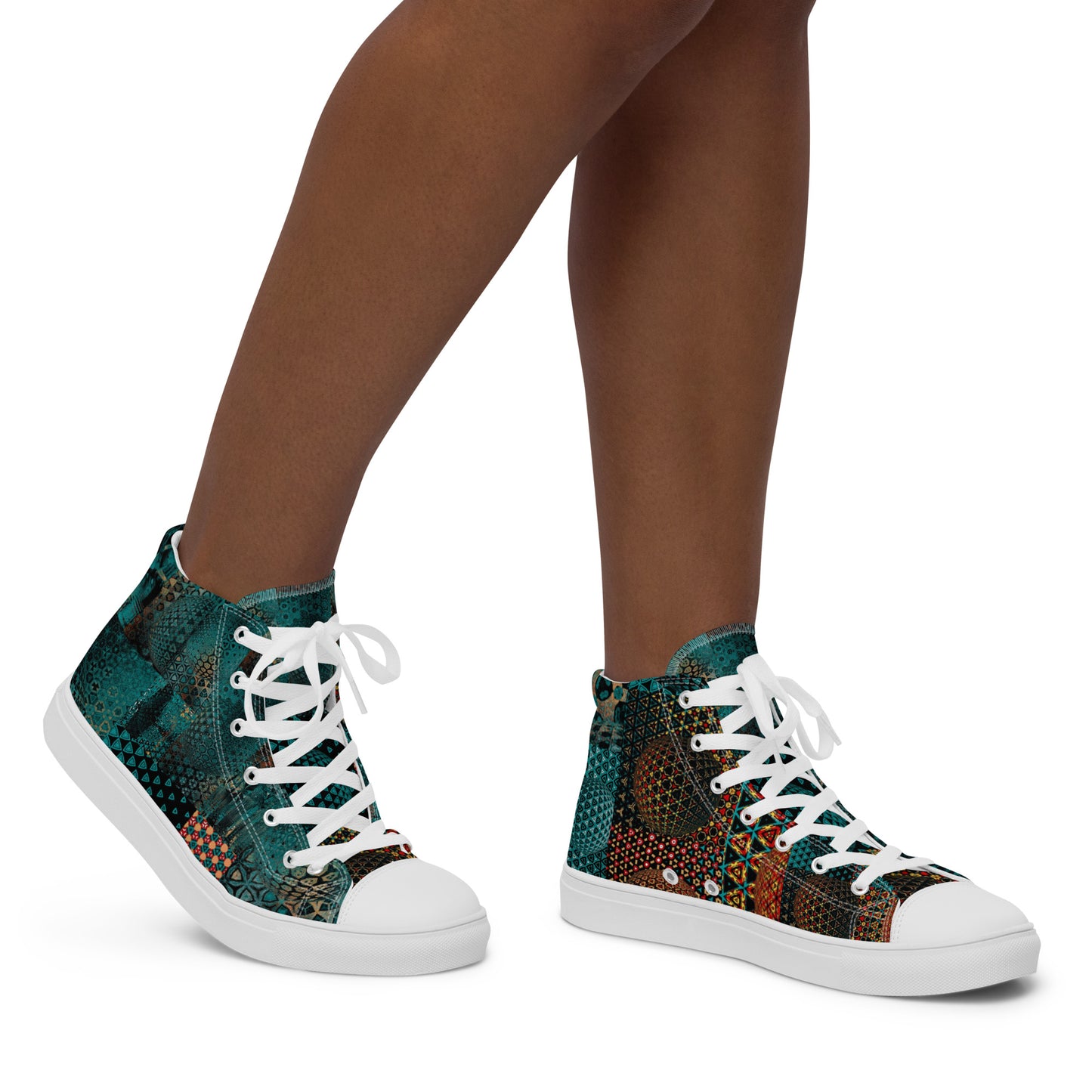 Women’s high top canvas shoes