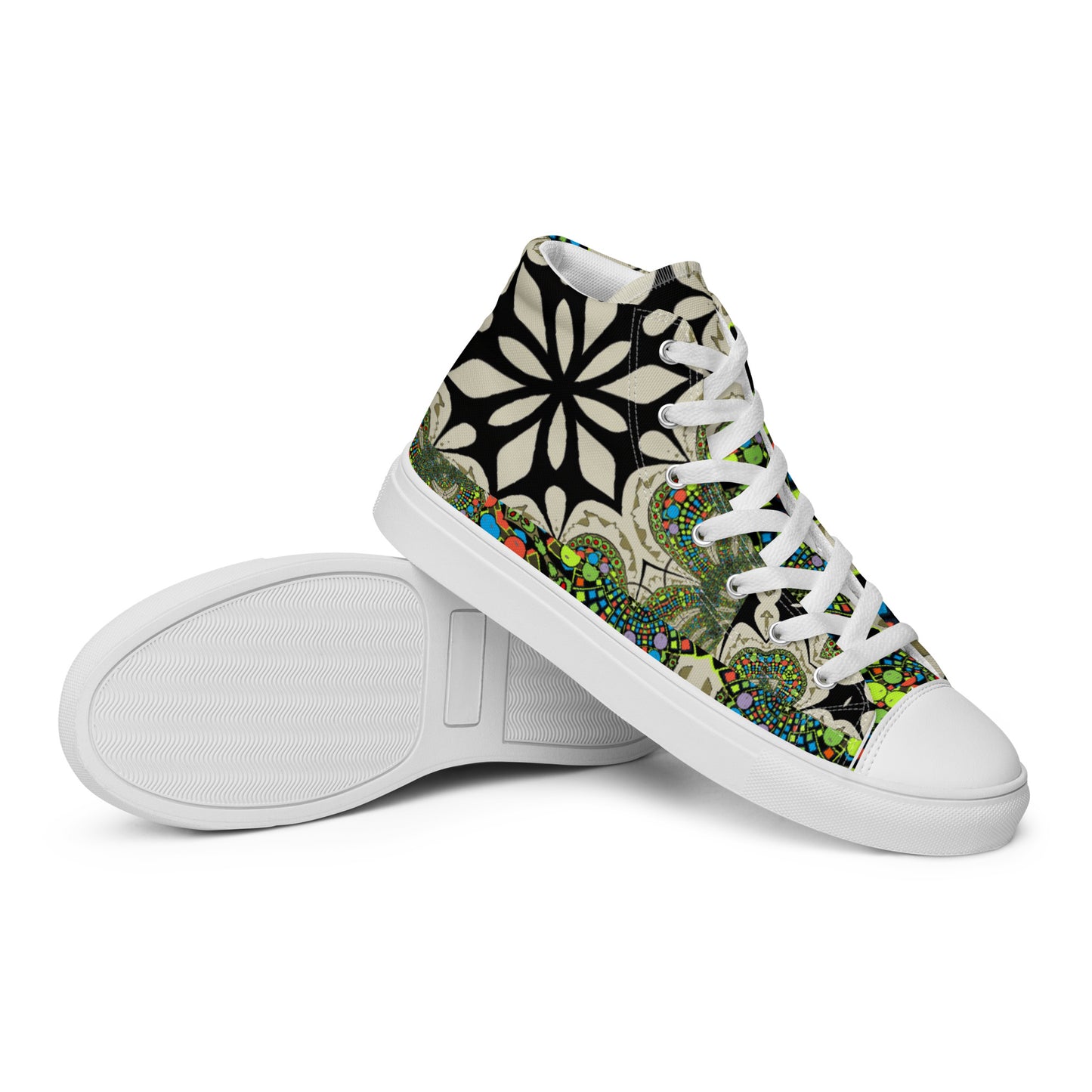 Women’s high top canvas shoes