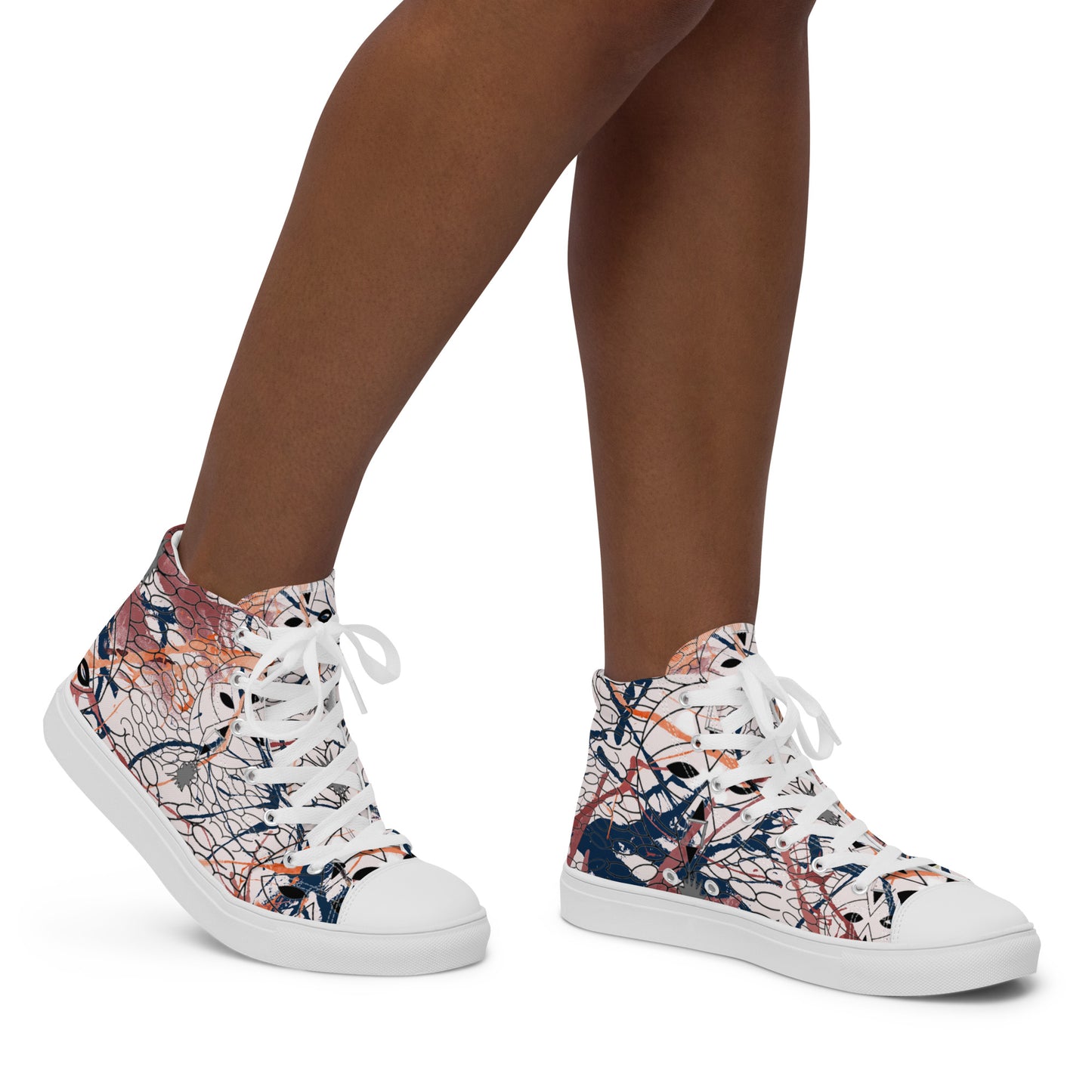 Women’s high top canvas shoes