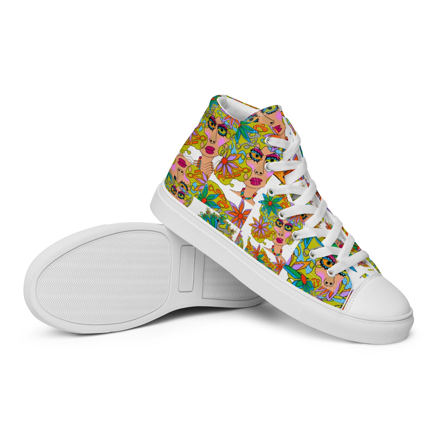 Women’s high top canvas shoes