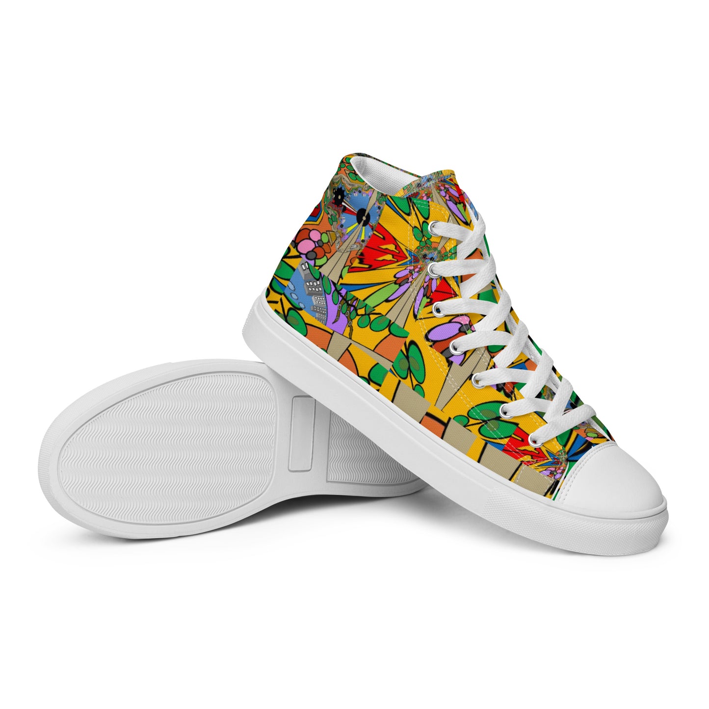 Women’s high top canvas shoes