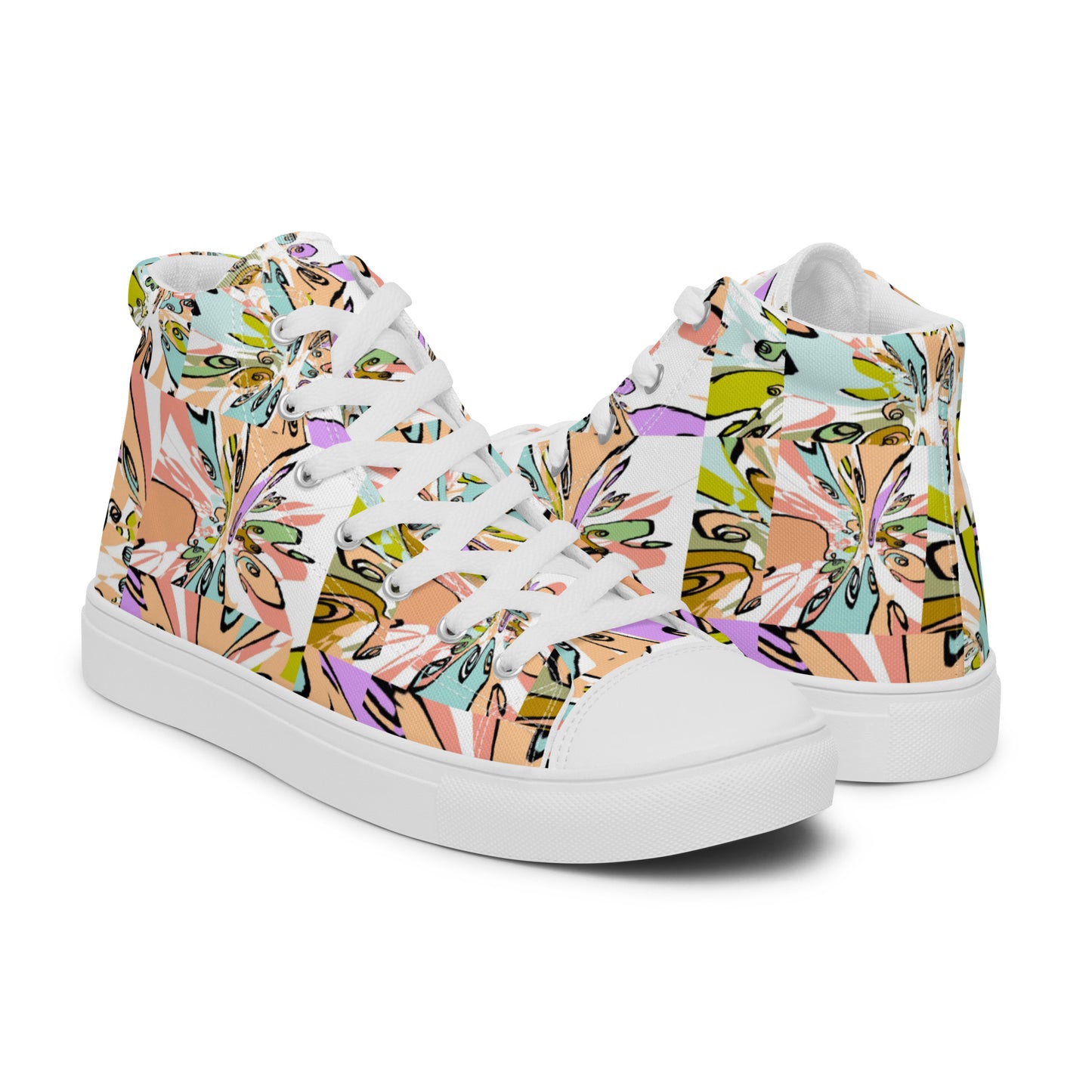 Women’s high top canvas shoes