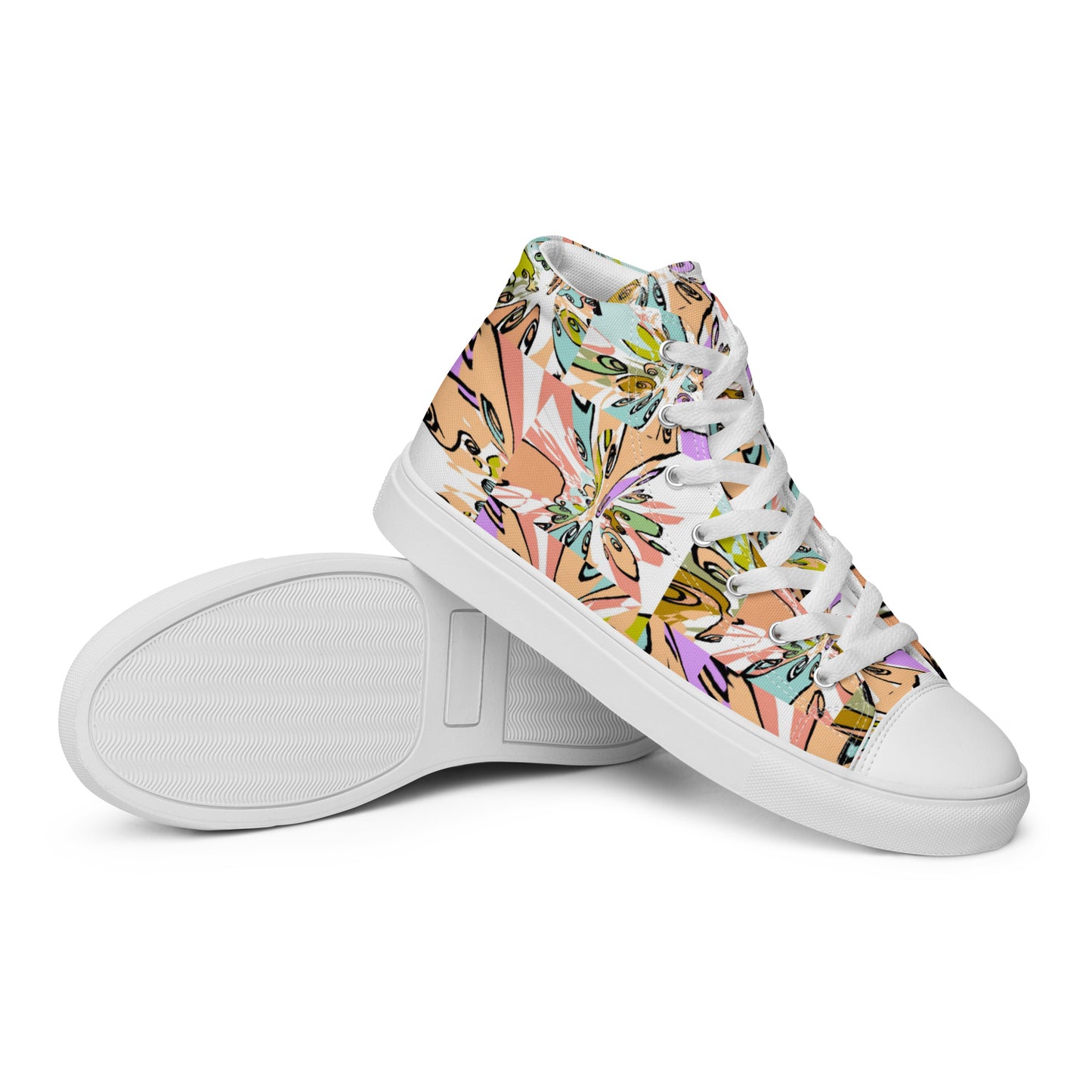 Women’s high top canvas shoes