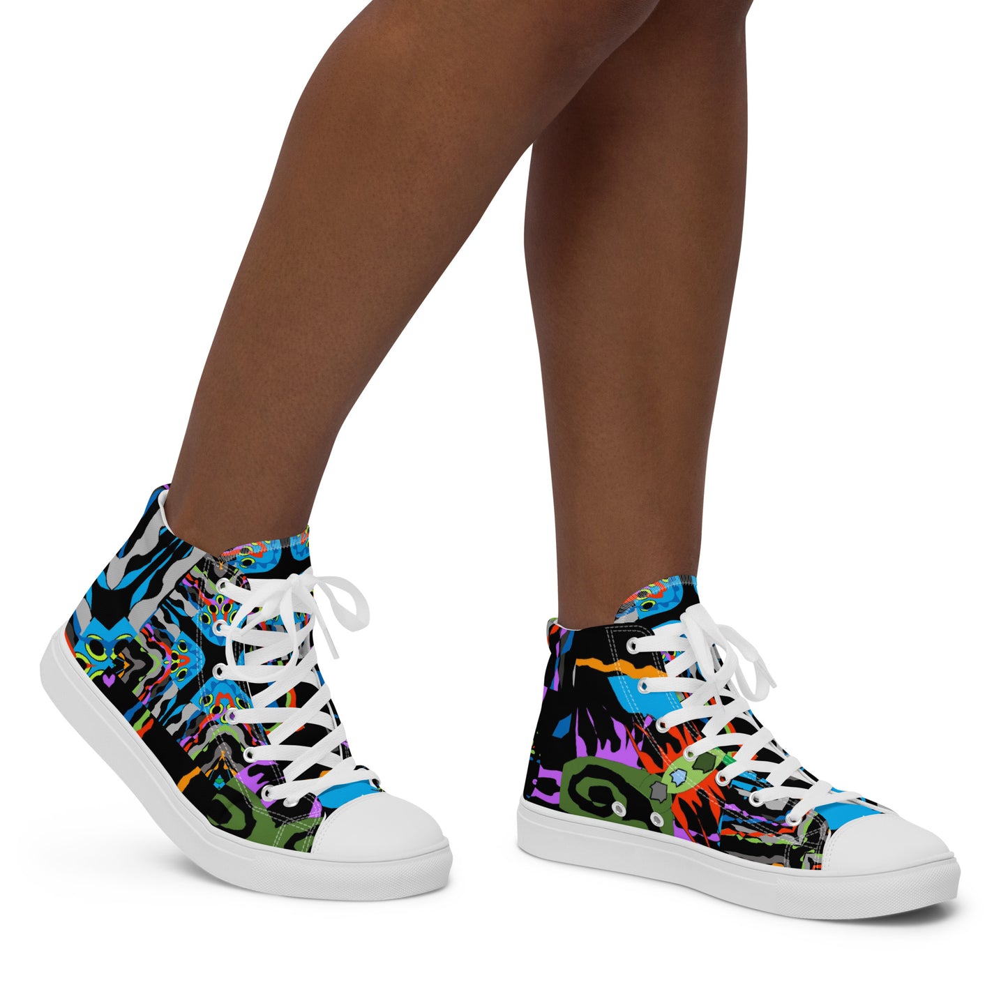 Women’s high top canvas shoes