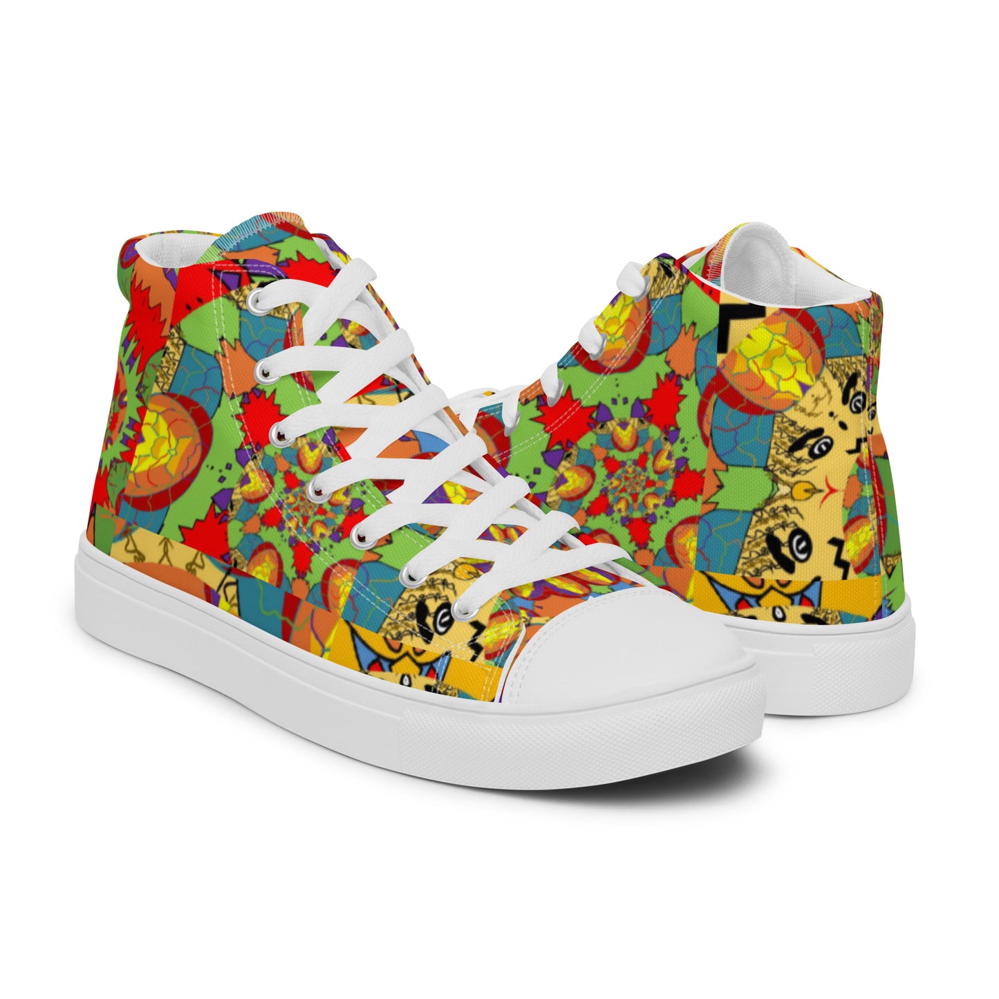 Women’s high top canvas shoes