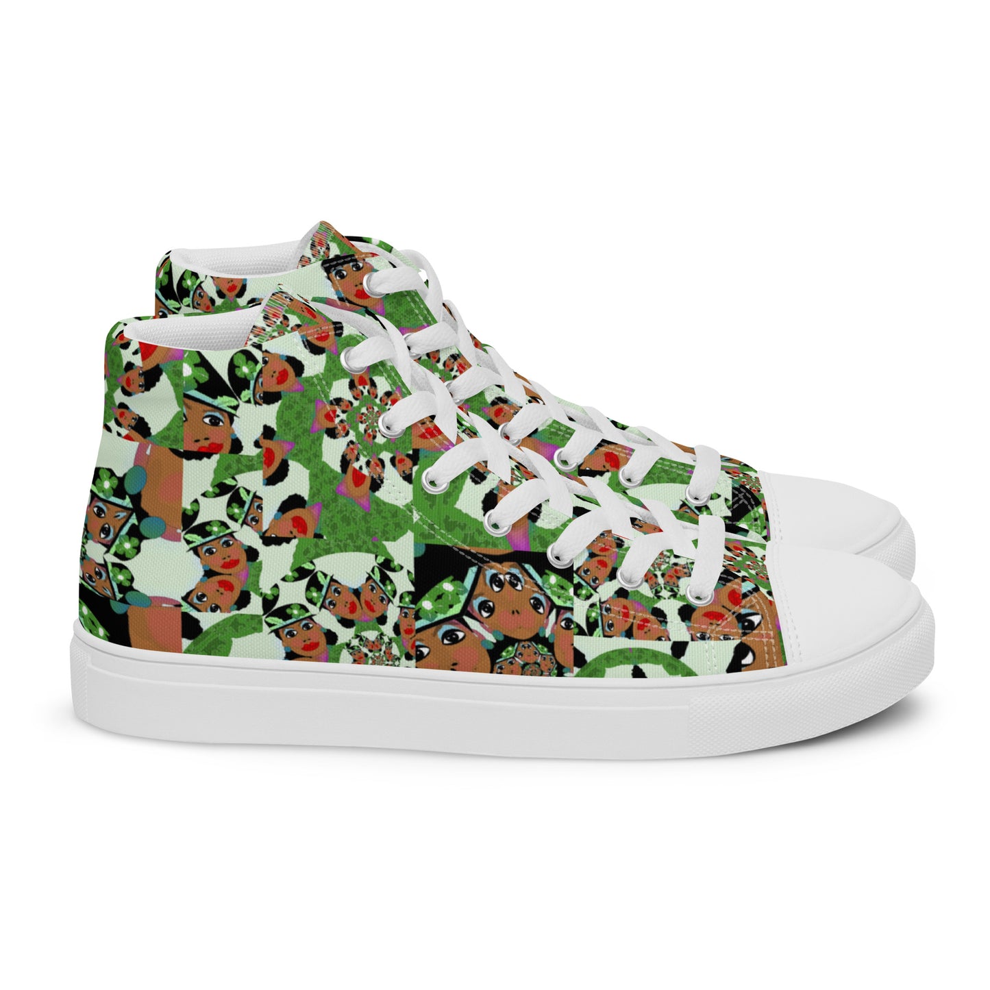 Women’s high top canvas shoes