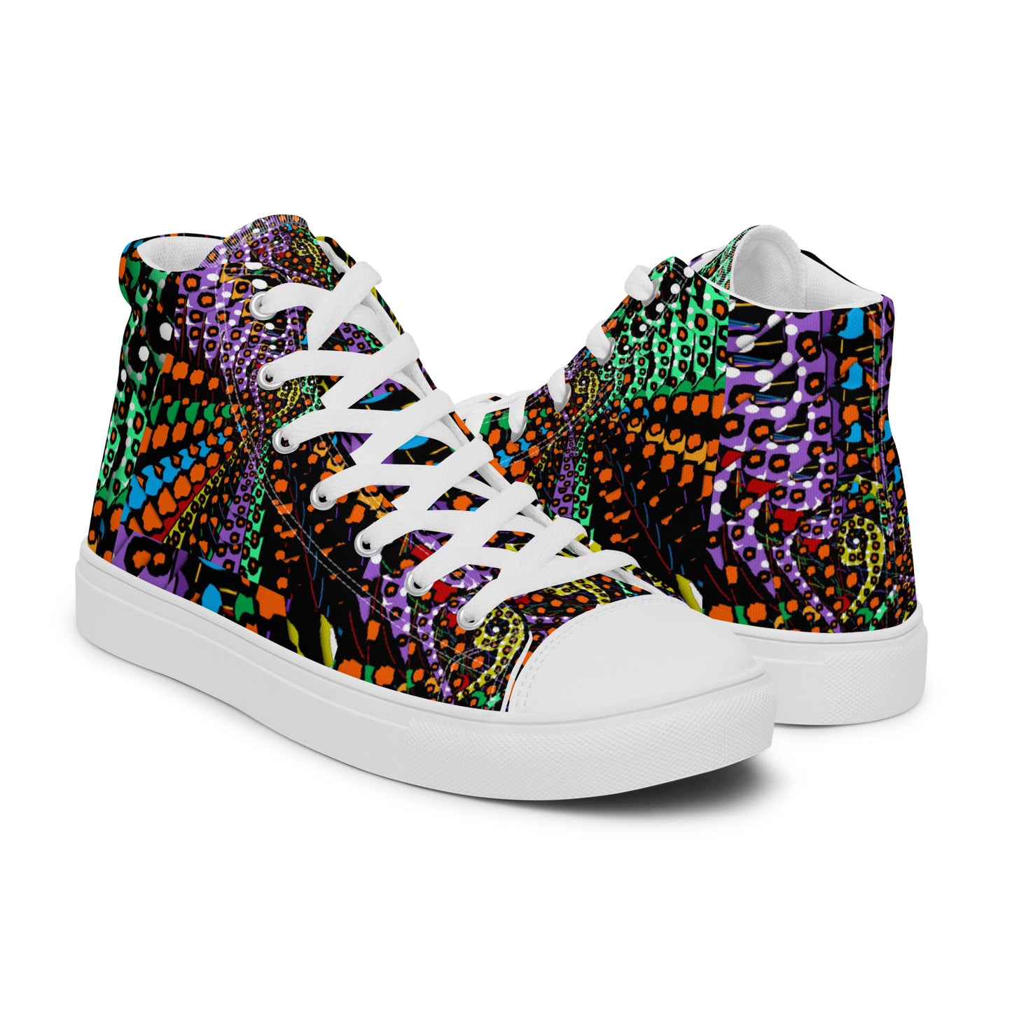 Women’s high top canvas shoes