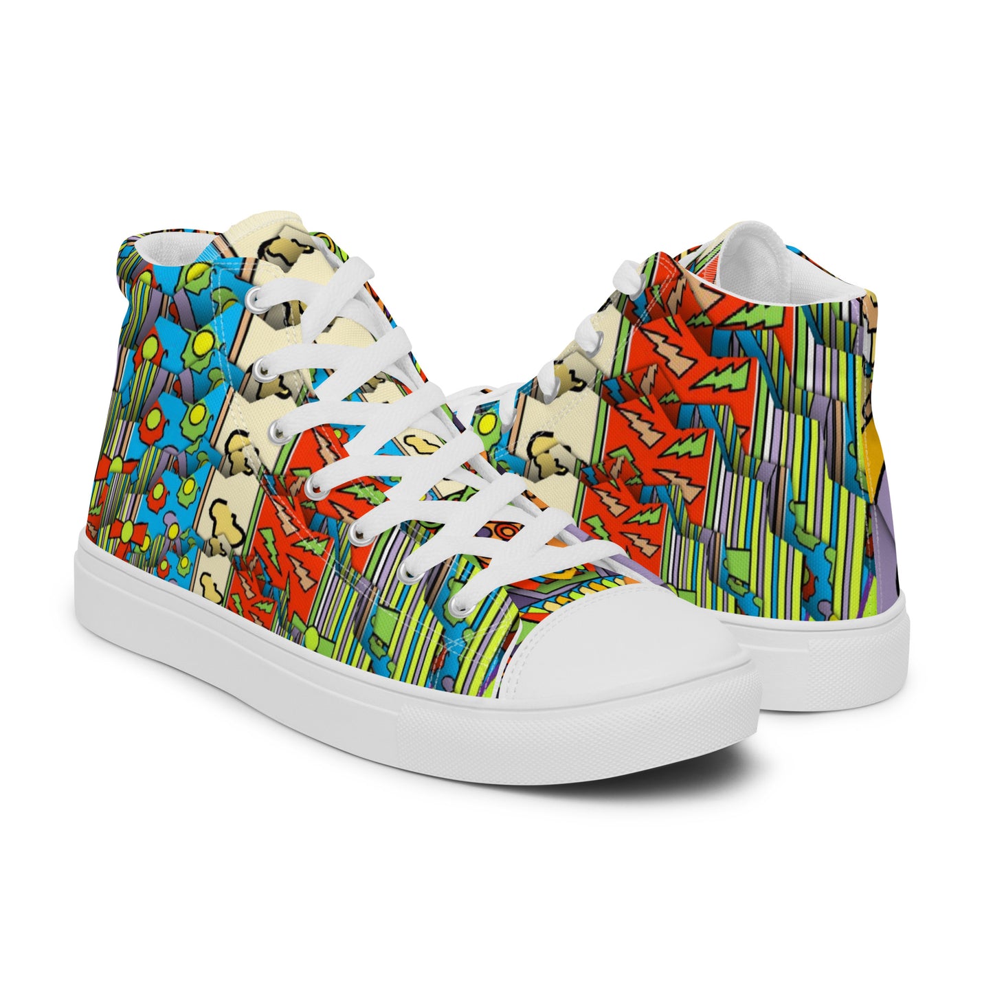 Women’s high top canvas shoes