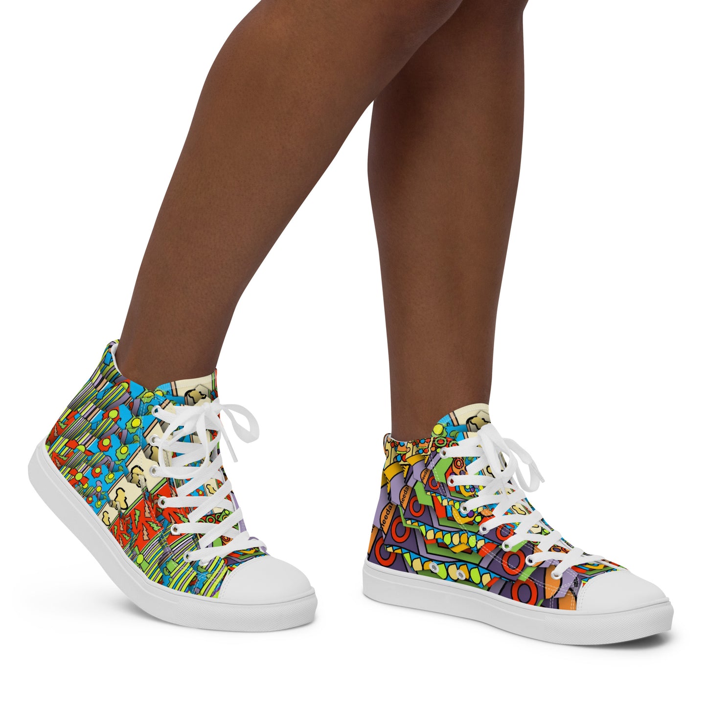 Women’s high top canvas shoes