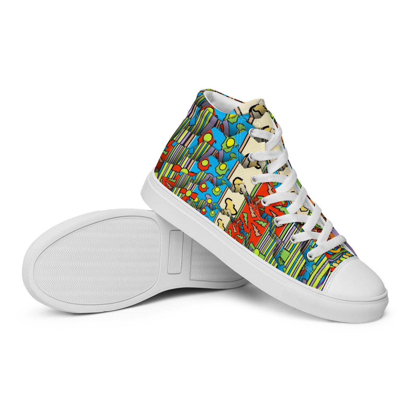 Women’s high top canvas shoes