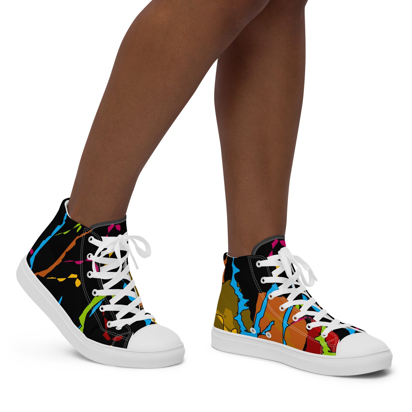 Women’s high top canvas shoes