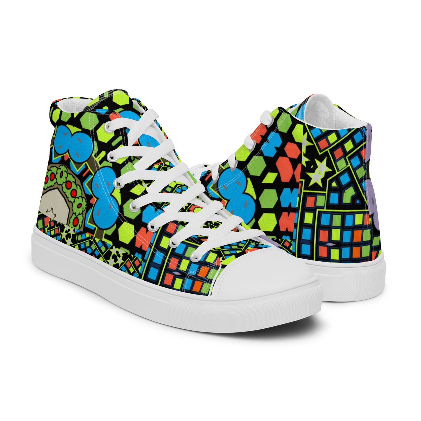 Women’s high top canvas shoes