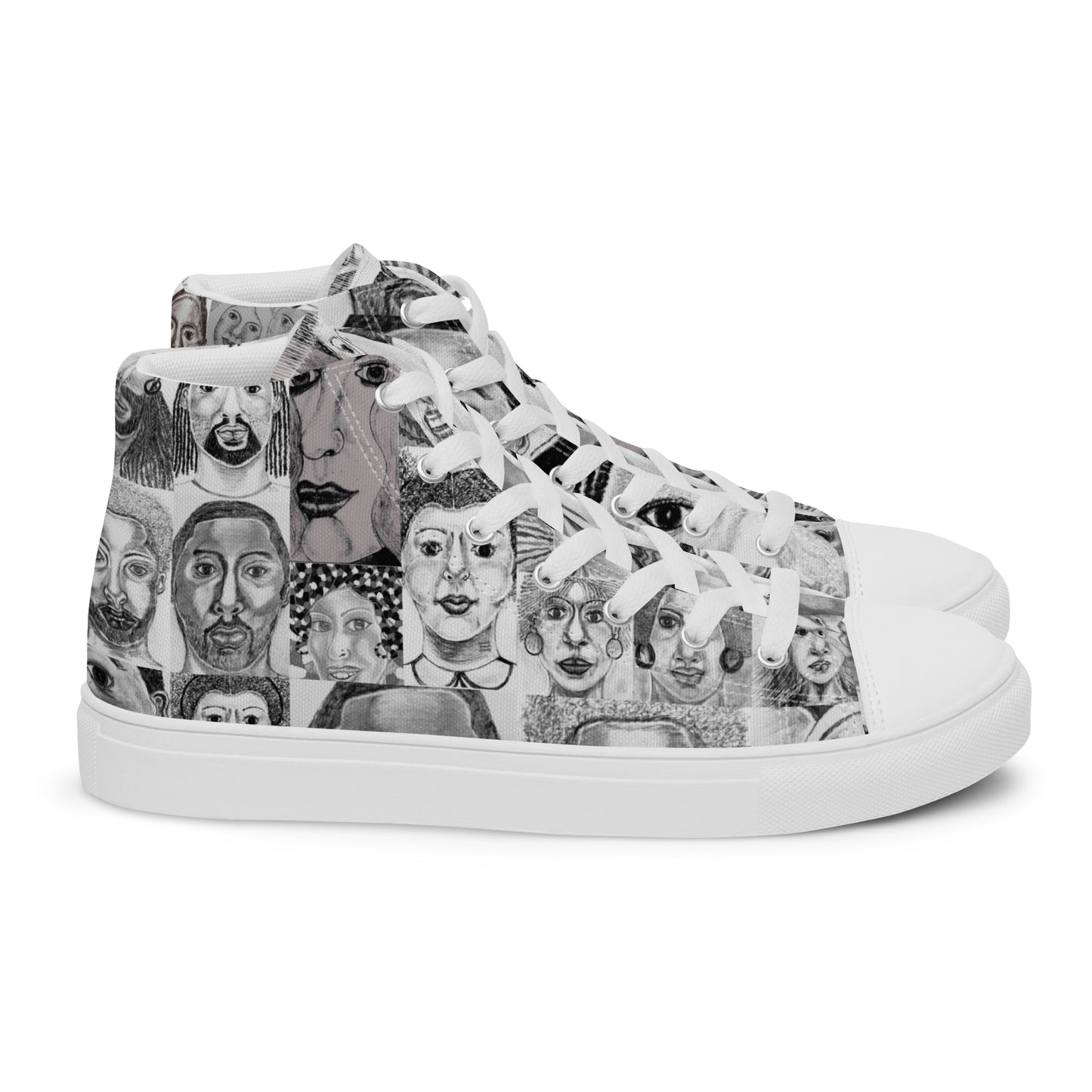 Women’s high top canvas shoes