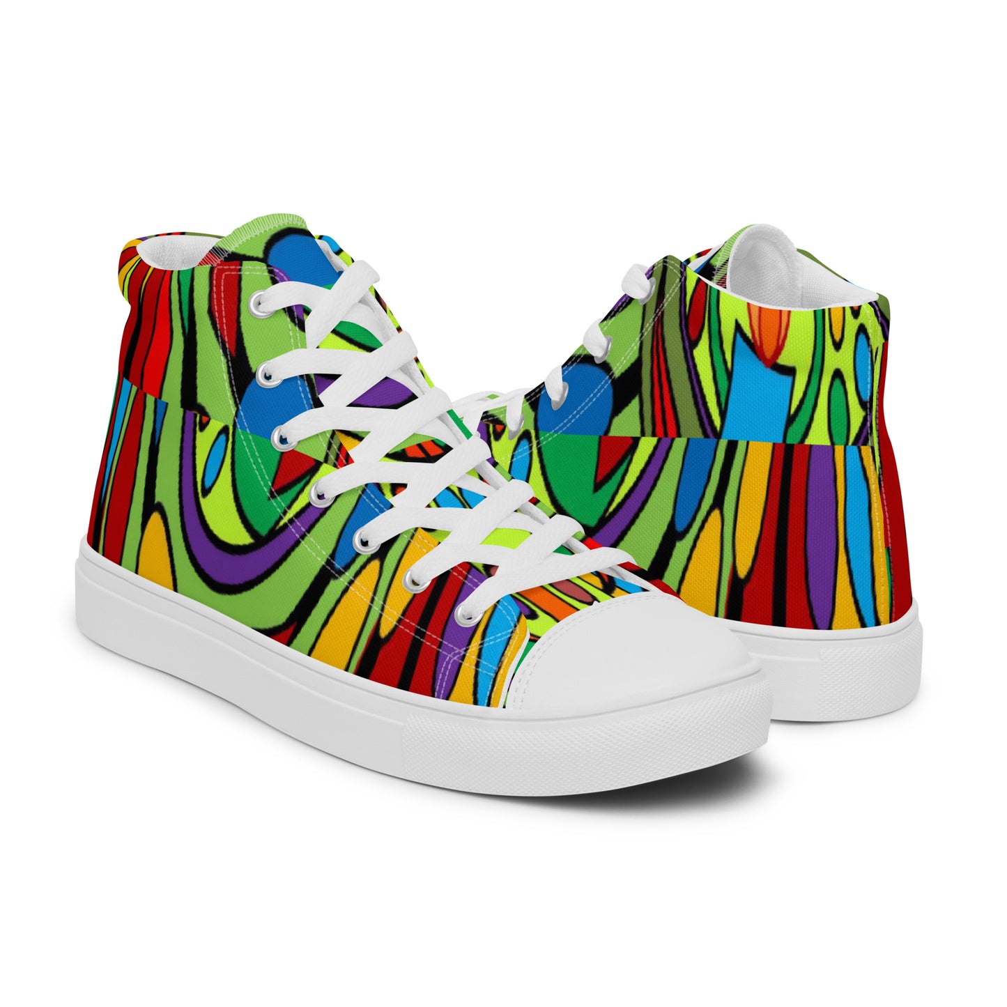 Women’s high top canvas shoes